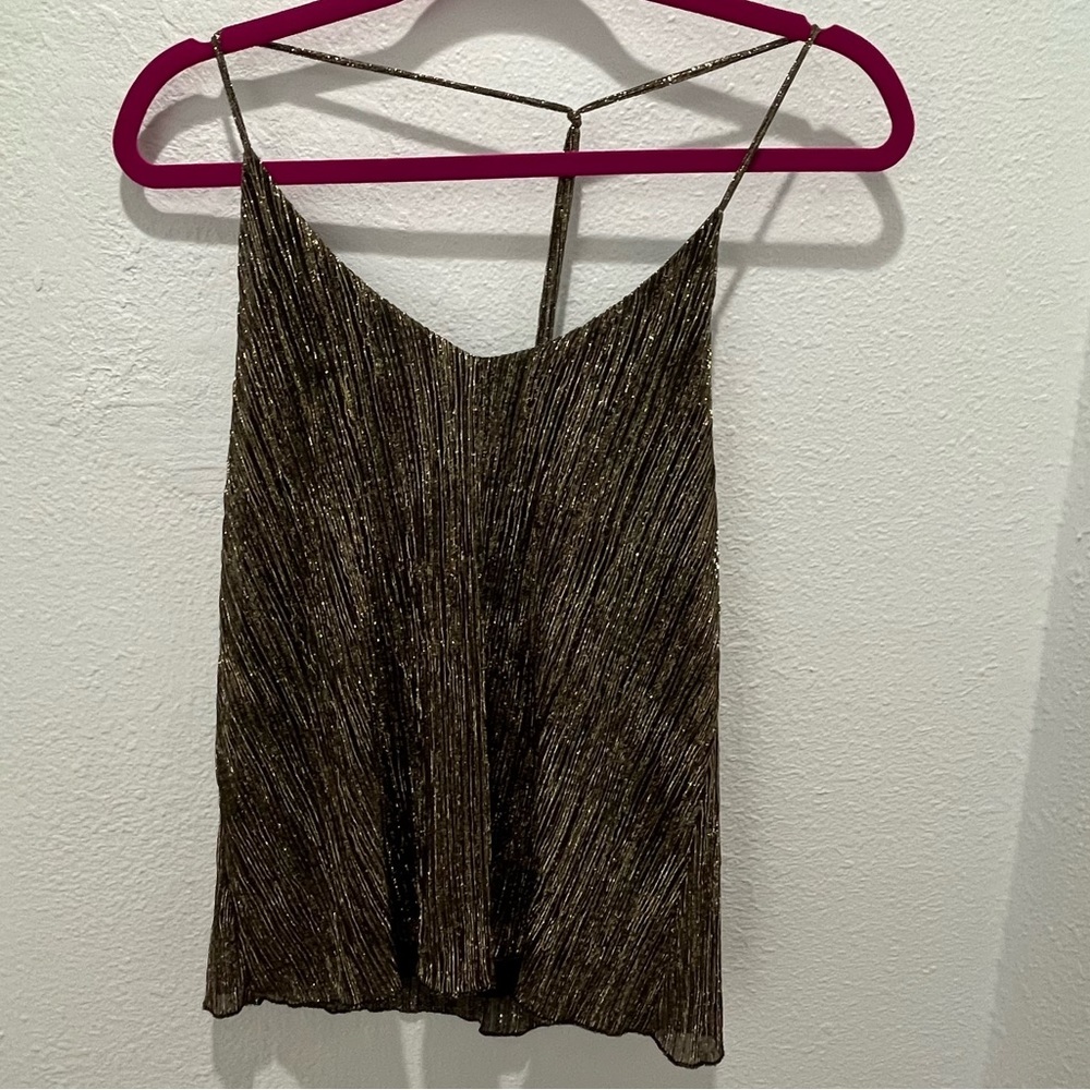 Top shop size 6 metallic top GUC